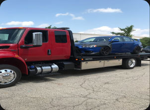 Local flatbed tow truck service